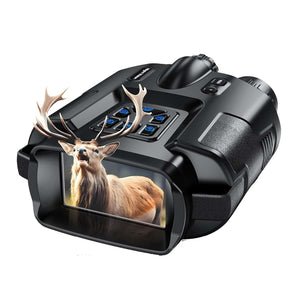 4K Night Vision Binoculars–8X Zoom/2000FT IR/5000mAh, 3'' HD Screen Night Vision Goggles