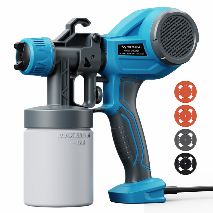 Tilswall Alien 500 HVLP Paint Gun for House Painting