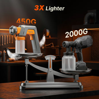 3X lighter electric spray paint gun
