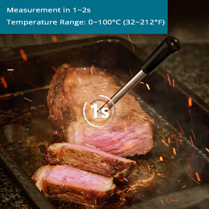Smart Wireless Meat Thermometer with 4pcs Ultra-Thin Probe