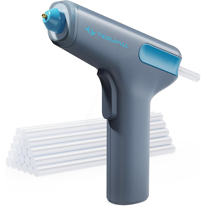 Tilswall Motor Driven Hot Glue Gun,15s Fast Preheating with Type-C Charging