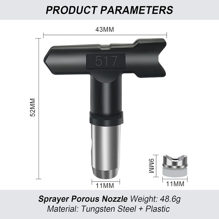 Reversible Spray Tip Airless Spray Nozzles for Airless Paint Spray Guns