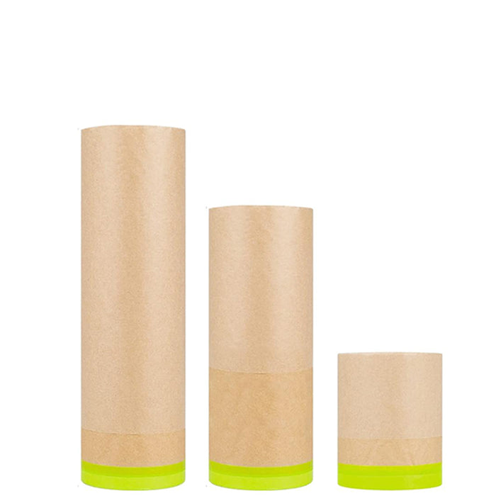 Masking Paper, 50 Feet Automotive Paint Paper Roll with Tape