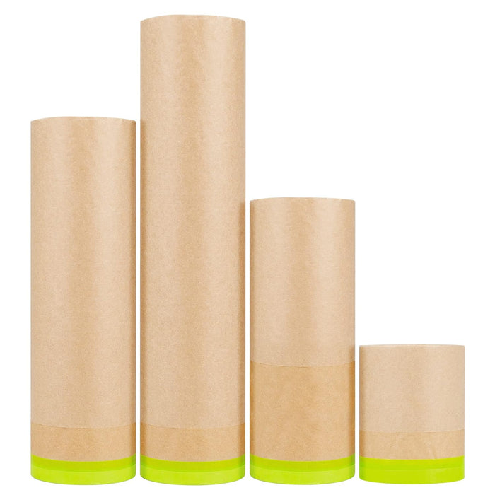 Masking Paper, 50 Feet Automotive Paint Paper Roll with Tape