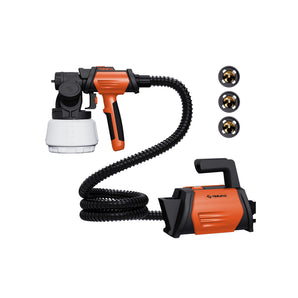Tilswall Shark800 Paint Sprayer HVLP Spray Paint Gun with 1300ml Container(Orange)