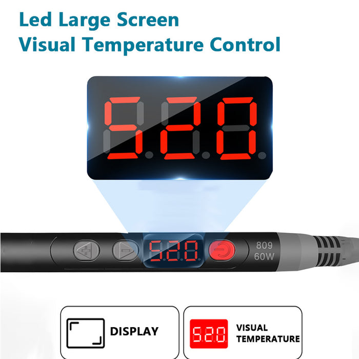 LCD Digital Soldering Welding Iron Kit with Ceramic Heater