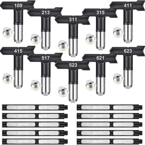 Tilswall 10 pcs Spray Tips Airless Paint Sprayer Nozzle Tip