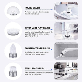 electric spin scrubber cleaning brush