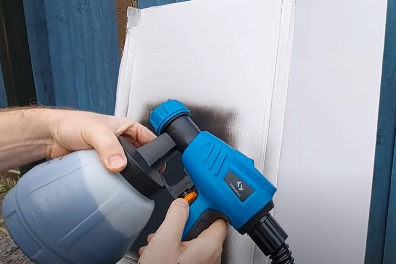 clean an electric paint spray gun
