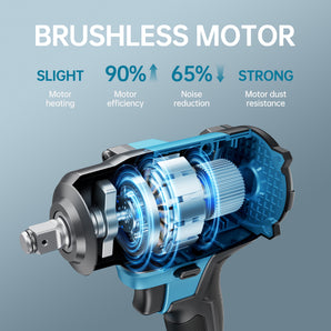 20V Electric Cordless Impact Wrench 1/2 Impact Gun,2500RPM,3-Speed Torque Settings