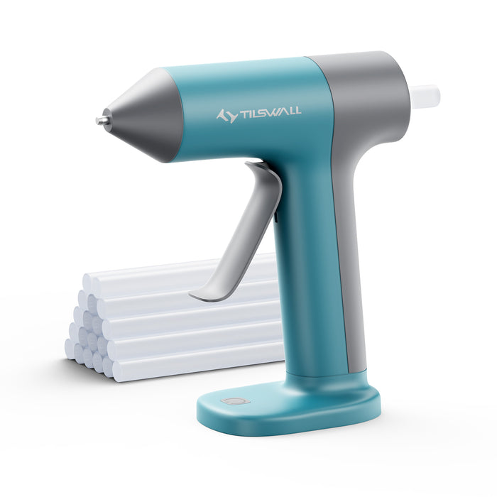 Tilswall Cordless Glue Gun, 4V Fast Preheating Hot Glue Gun