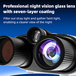 4K WiFi Night Vision Binoculars with Full-Color Night Vision, 52MP Photo, 1000M Range