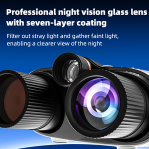 4K WiFi Night Vision Binoculars with Full-Color Night Vision, 52MP Photo, 1000M Range