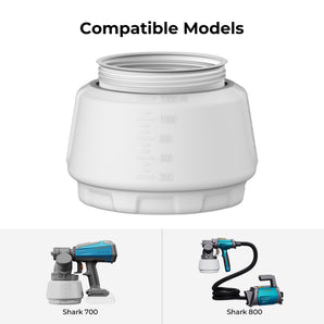 1300ml Paint Container Replacement Cup for Tilswall Shark Series Paint Sprayers