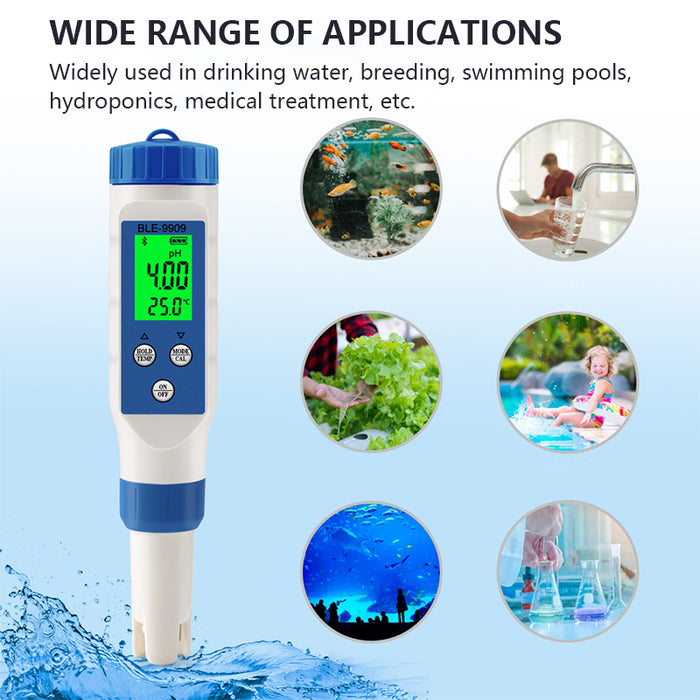 Tilswall Digital Water Tester 5-in-1 PH Meter & TDS Meter