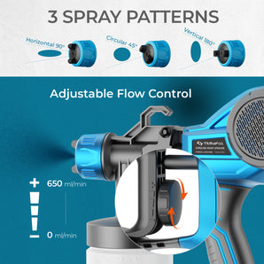 Tilswall Alien500 Cordless Paint Sprayer for Dewalt 20V Battery (Battery Not Included)