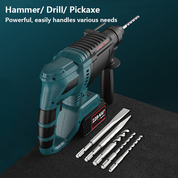 Tilswall  SDS-Plus Heavy Duty Rotary Hammer Drill with Vibration Control