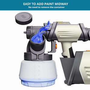 Tilswall Shark800 Paint Sprayer HVLP 800W Electric Spray Paint Gun