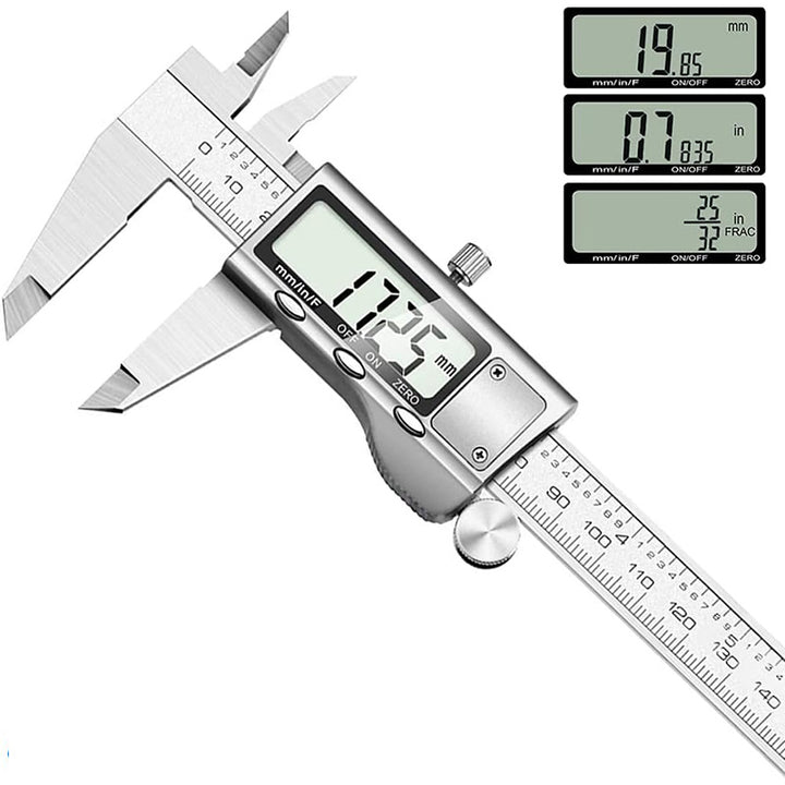 Tilswall Digital Caliper, Caliper Measuring Tool with Stainless Steel