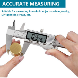 Tilswall Digital Caliper, Caliper Measuring Tool with Stainless Steel