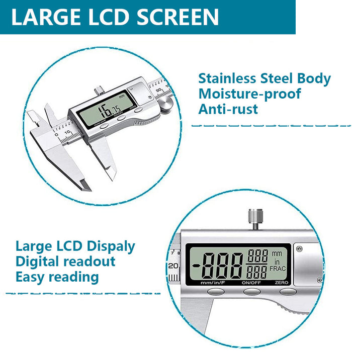 Stainless Steel Vernier Caliper Digital Micrometer