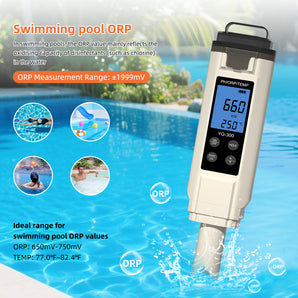 Tilswall Portable 3-in-1 Water Quality Tester - pH, ORP, Temperature