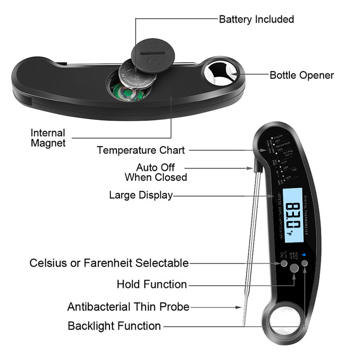 Tilswall Meat Thermometer Digital for Grilling and Cooking
