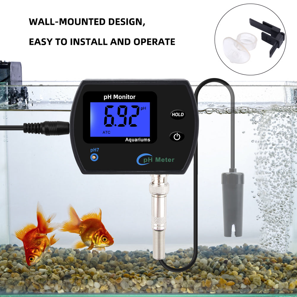 Digitale pH-meter voor water met led, gekleurde pH-waarde-test voor Digitale pH-meter voor water met led, gekleurde pH-waarde-test voor