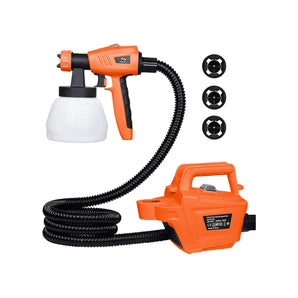 Tilswall 800W HVLP Spray Gun with 1300ml Container(Passionate Orange)