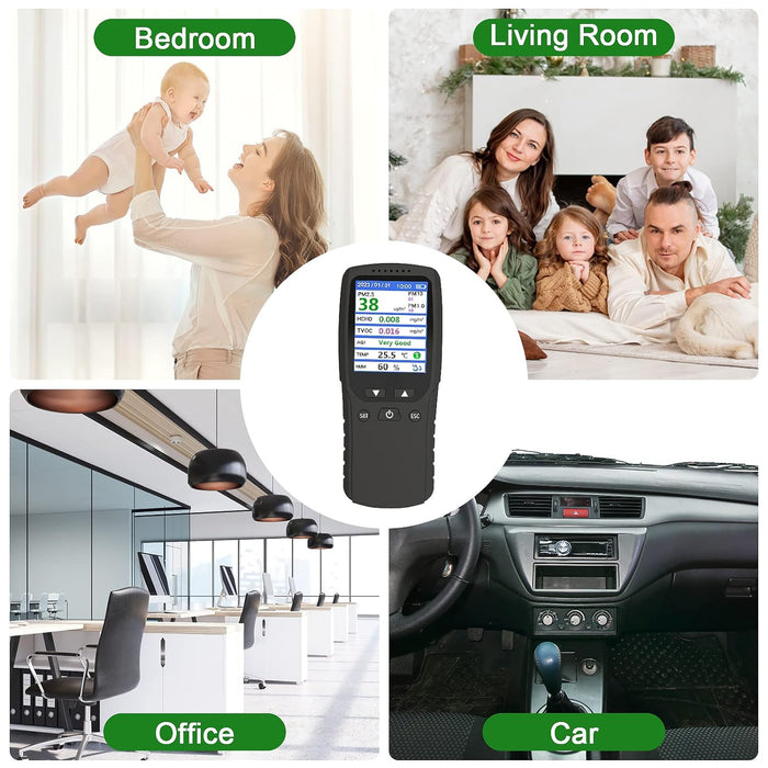 Air Quality Monitor Household Indoor Air Pollution Detector