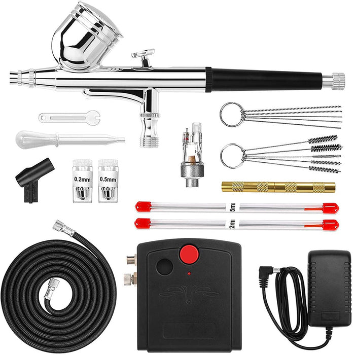 30PSI Airbrush with Air Compressor, Portable Airbrush Kit for Craft Tools, Painting