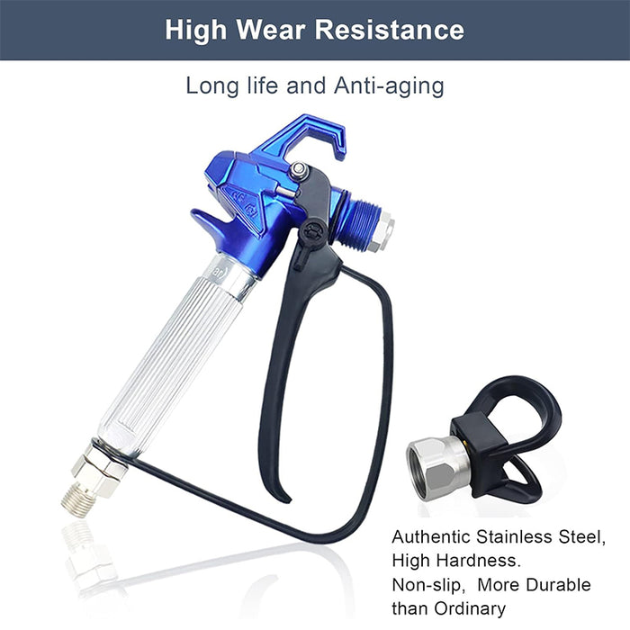 Tilswall Airless Paint Spray Gun High Pressure 3600PSI with 517 Tip
