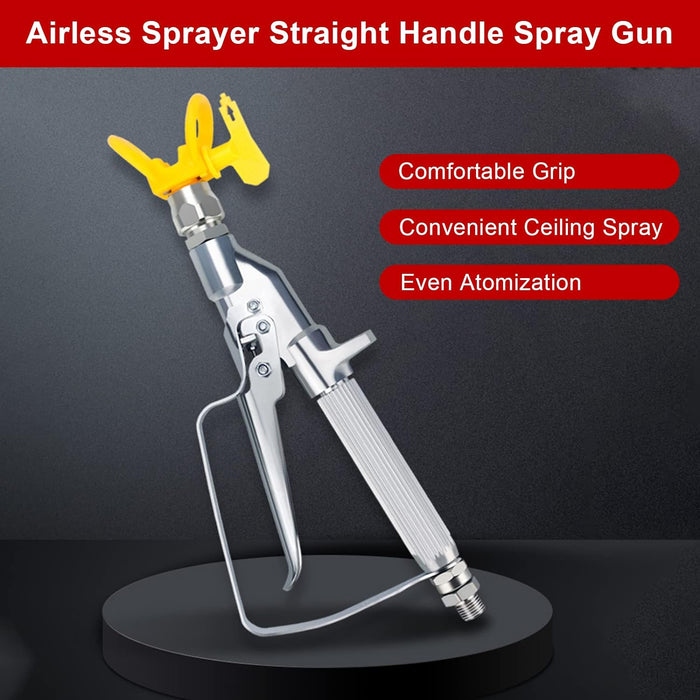 Tilswall Airless Paint Spray Gun 517 TIP Swivel Joint Straight Handle