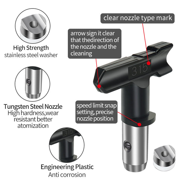 Reversible Spray Tip Airless Spray Nozzles for Airless Paint Spray Guns