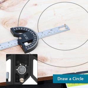 Tilswall Angle Finder Protractor, Adjustable Angle Finder Ruler for Carpenters