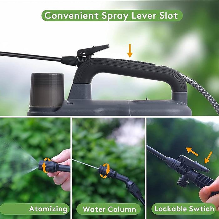 4L/1 Gallon Battery Powered Garden Sprayer with Adjustble Nozzle & Shoulder Strap