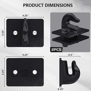 Tilswall 2 Pack 3/8" Tractor Bucket Grab Hook