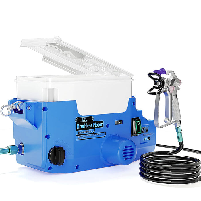 HVLP Paint Sprayer, 500W Cordless Paint Sprayer with Max PSI 3000 Brushless Motor