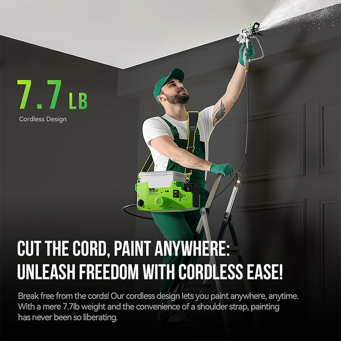 Tilswall HVLP Paint Sprayer, 500W Paint Sprayer with Max PSI 3000 Brushless Motor