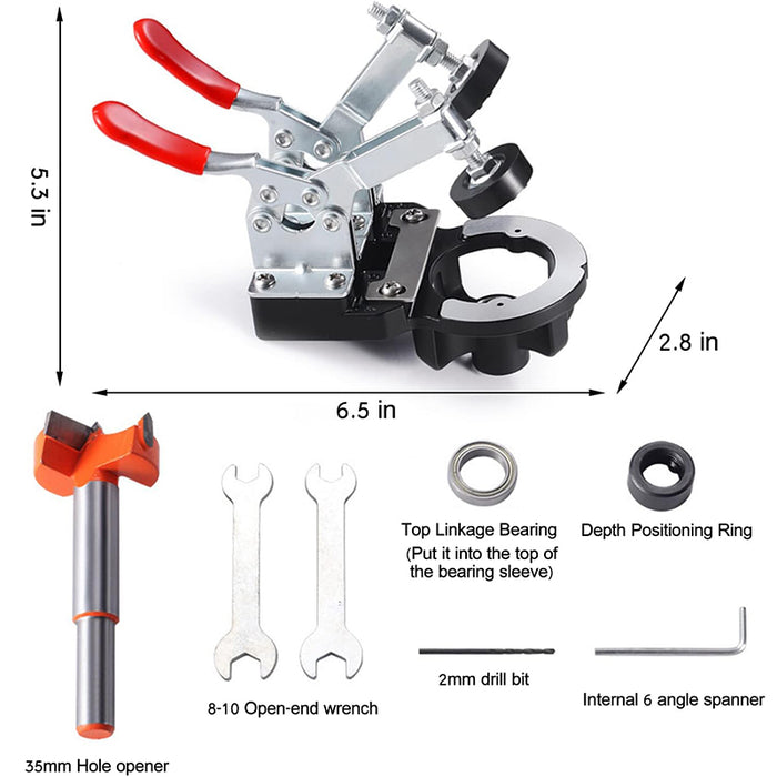 Tilswall 35mm Concealed Door Hinge Jig