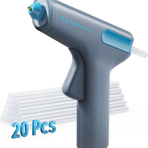 Tilswall Cordless 4V Glue Gun 30s Preheating, with 20pcs 7mm Glue Sticks