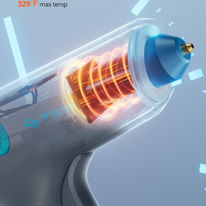 Tilswall Cordless 4V Glue Gun 30s Preheating, with 20pcs 7mm Glue Sticks
