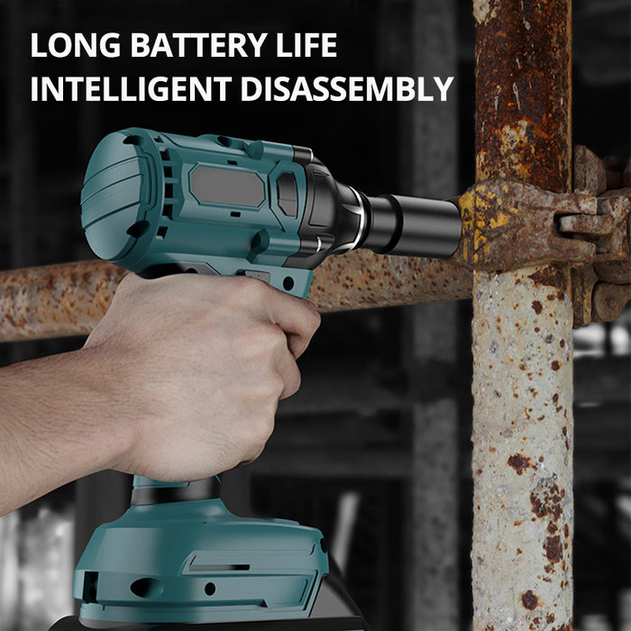Tilswall Impact Wrench, Cordless 2-Tool Electric Impact Combo Kit
