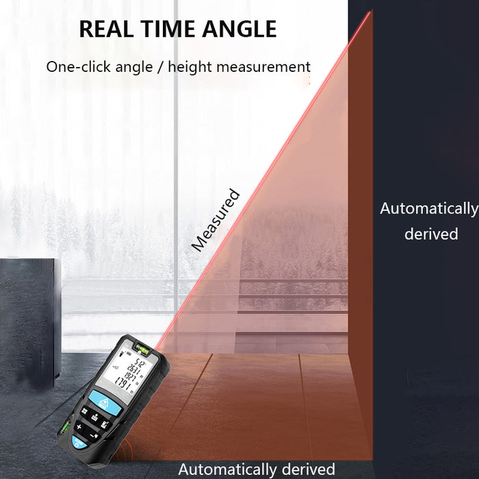 Digital Laser Distance Meter with 2 Bubble Levels