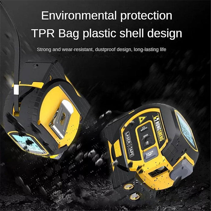 Tilswall 3-in-1 Infrared Laser Tape Measure Tool
