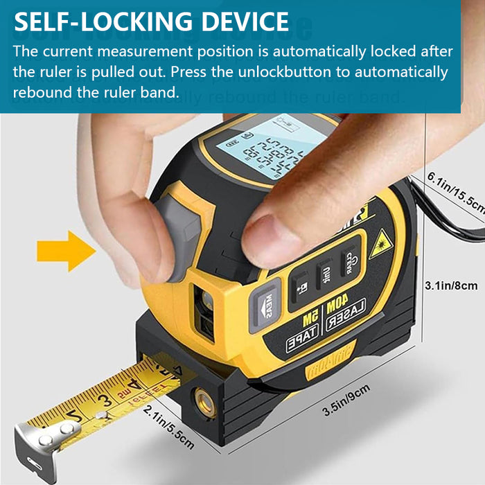 3-in-1 Infrared Laser Tape Measure Tool