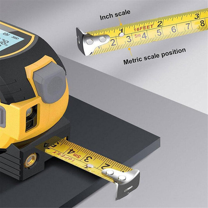Tilswall 3-in-1 Infrared Laser Tape Measure Tool