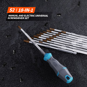 Tilswall Screwdriver Set 18-in-1 with Non-Slip Handle and Magnetic Tips