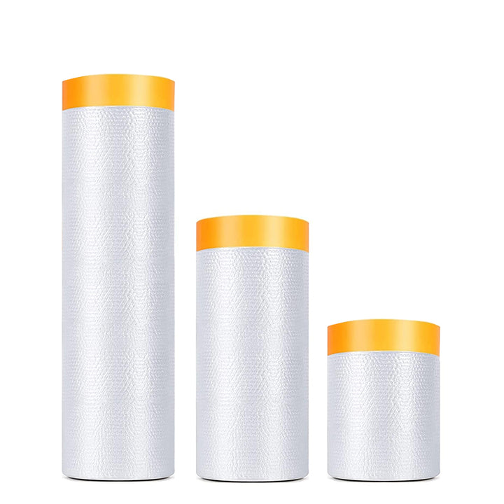 Tilswall Tape and Drape, 3 Pack Masking Paper for Automotive Painting Covering