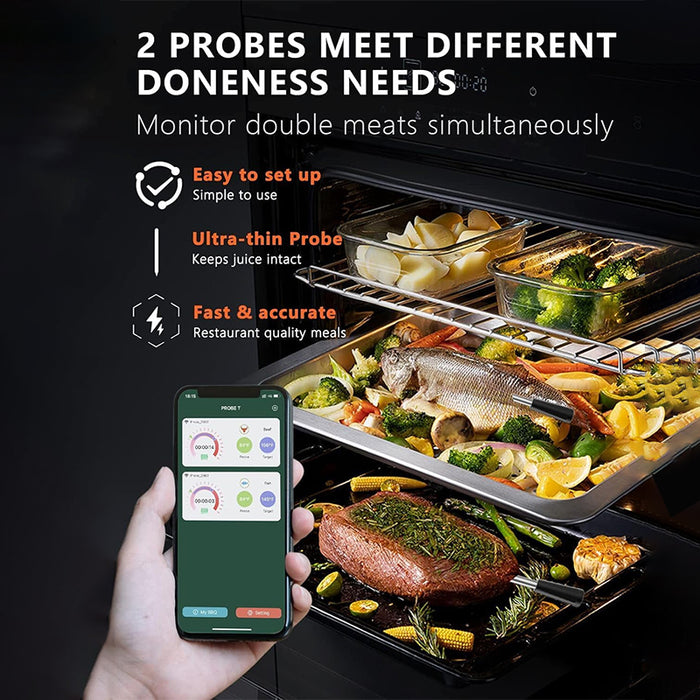 Tilswall WiFi Smart Meat Thermometer | Long Range | Dual Probes